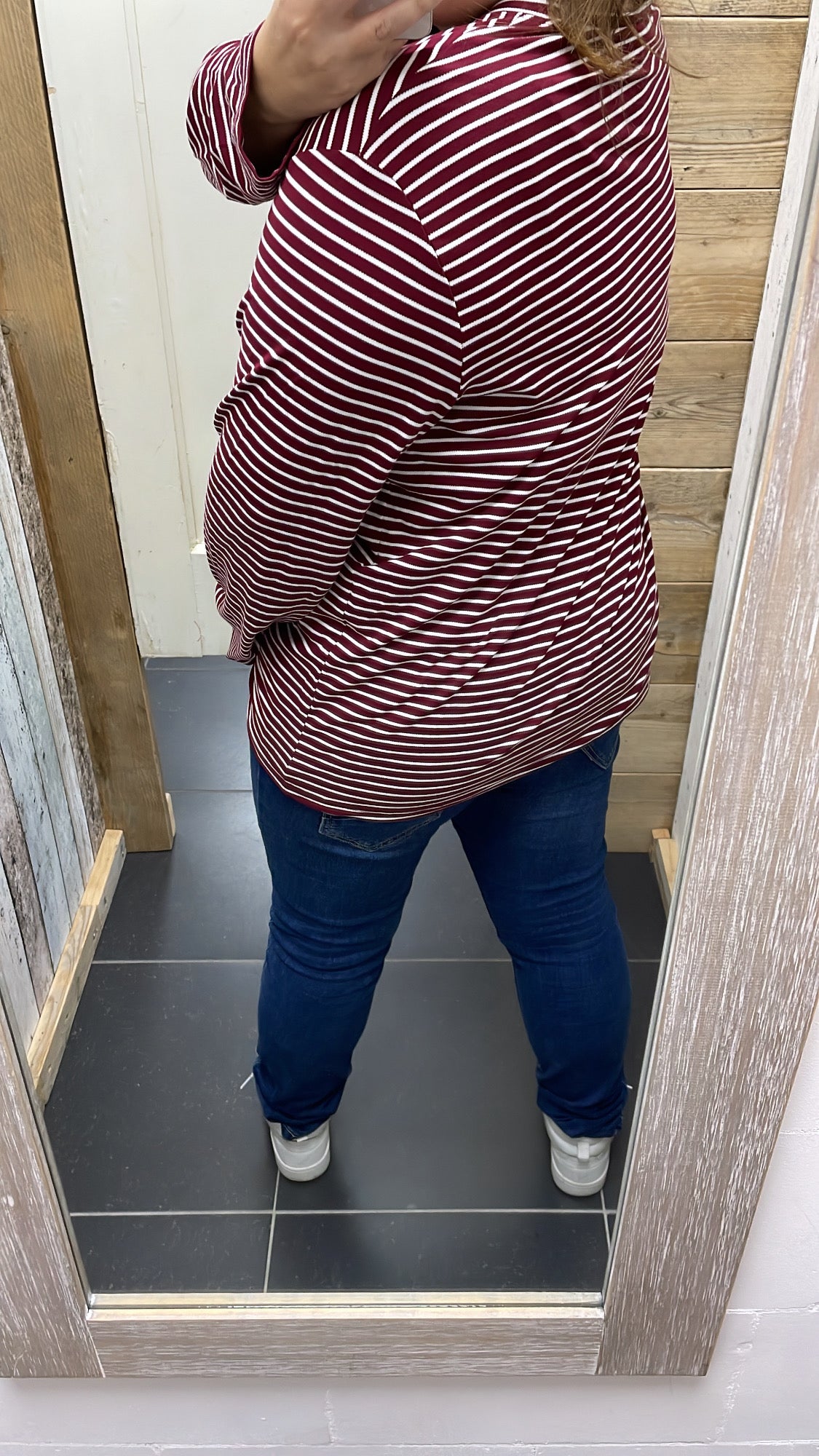 PS LONGSLEEVE 'STREPEN' | BORDEAUX