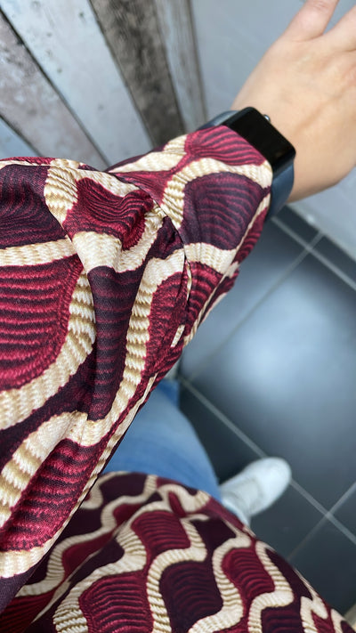 BLOUSE 'NANCY' | BORDEAUX