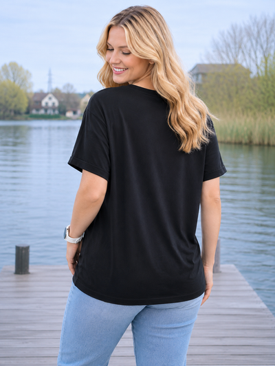PS T-SHIRT 'IBIZA' | ZWART