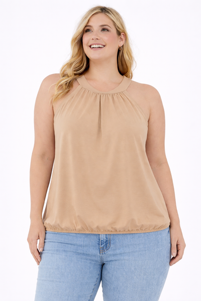 PS HALTERTOP | DONKER BEIGE