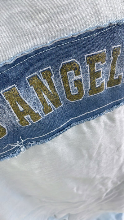 PS T-SHIRT 'LA' | BLAUW