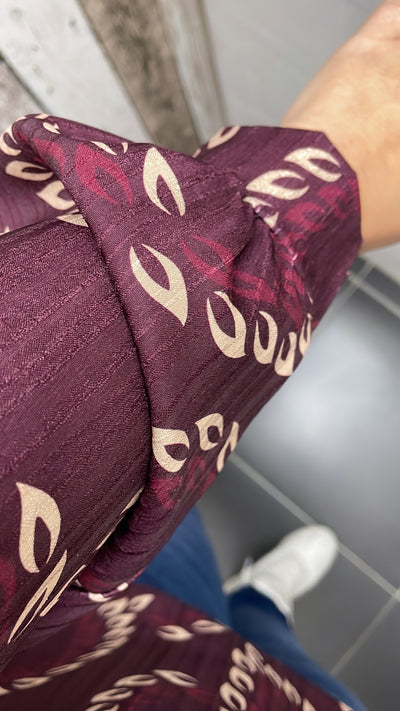 BLOUSE 'GREET' | AUBERGINE