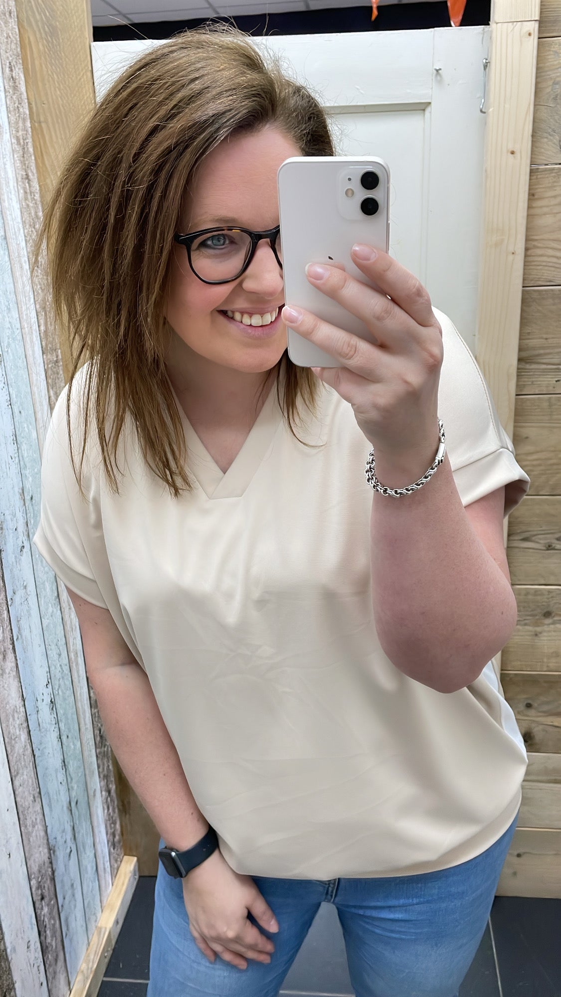 PS TOP 'BIES ZIJKANT' | BEIGE