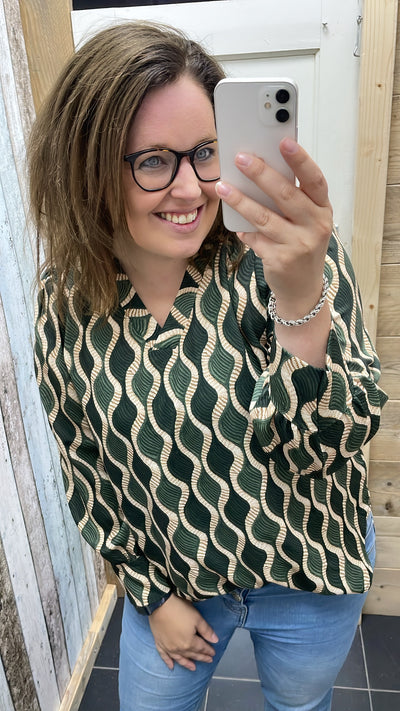 BLOUSE 'NANCY' | ARMY