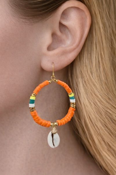 OORBELLEN 'KRALEN’ | ORANJE