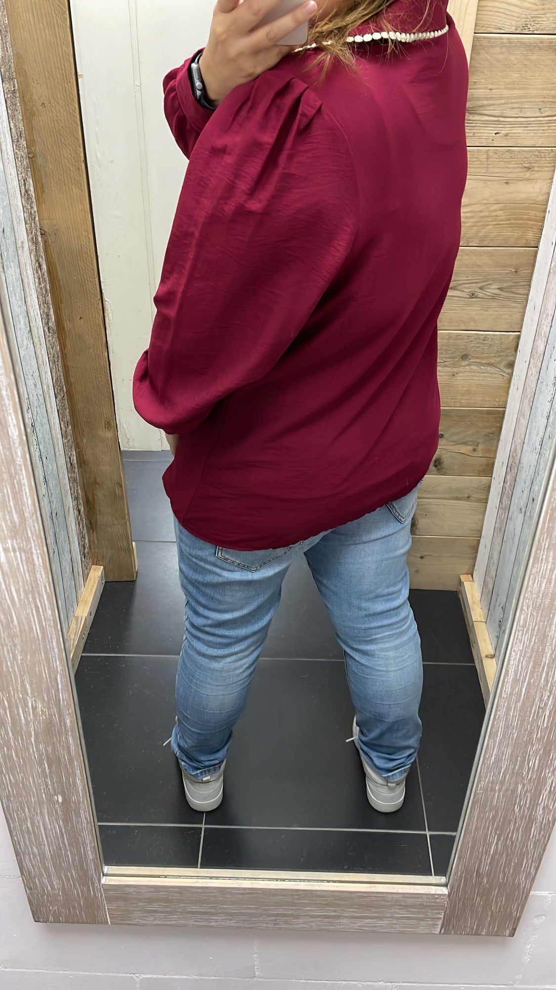 PS BLOUSE ‘VALERIE’ | BORDEAUX