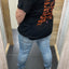 PS T-SHIRT ‘HAPPINESS' | ZWART