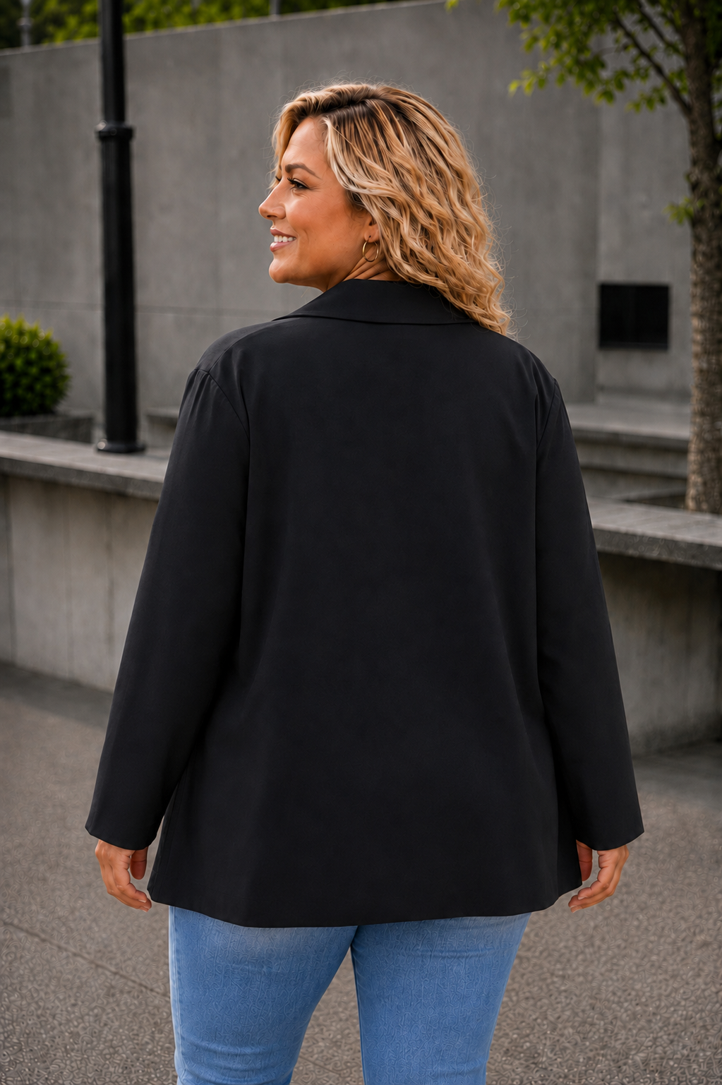 PS BLAZER 'HARTJES' | ZWART