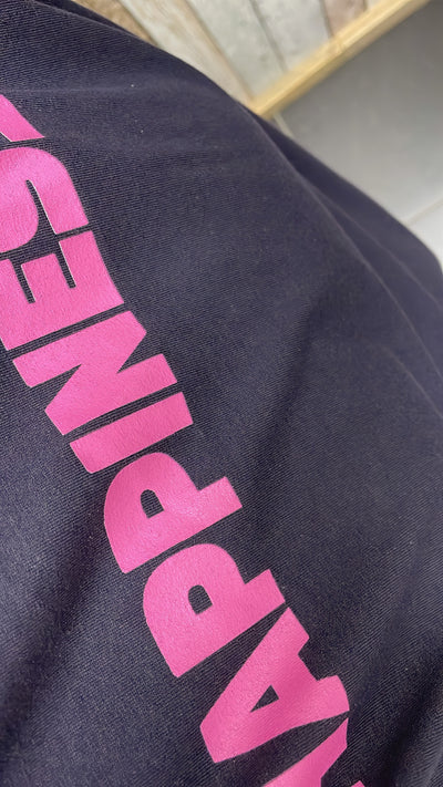 PS T-SHIRT ‘HAPPINESS' | DONKERBLAUW