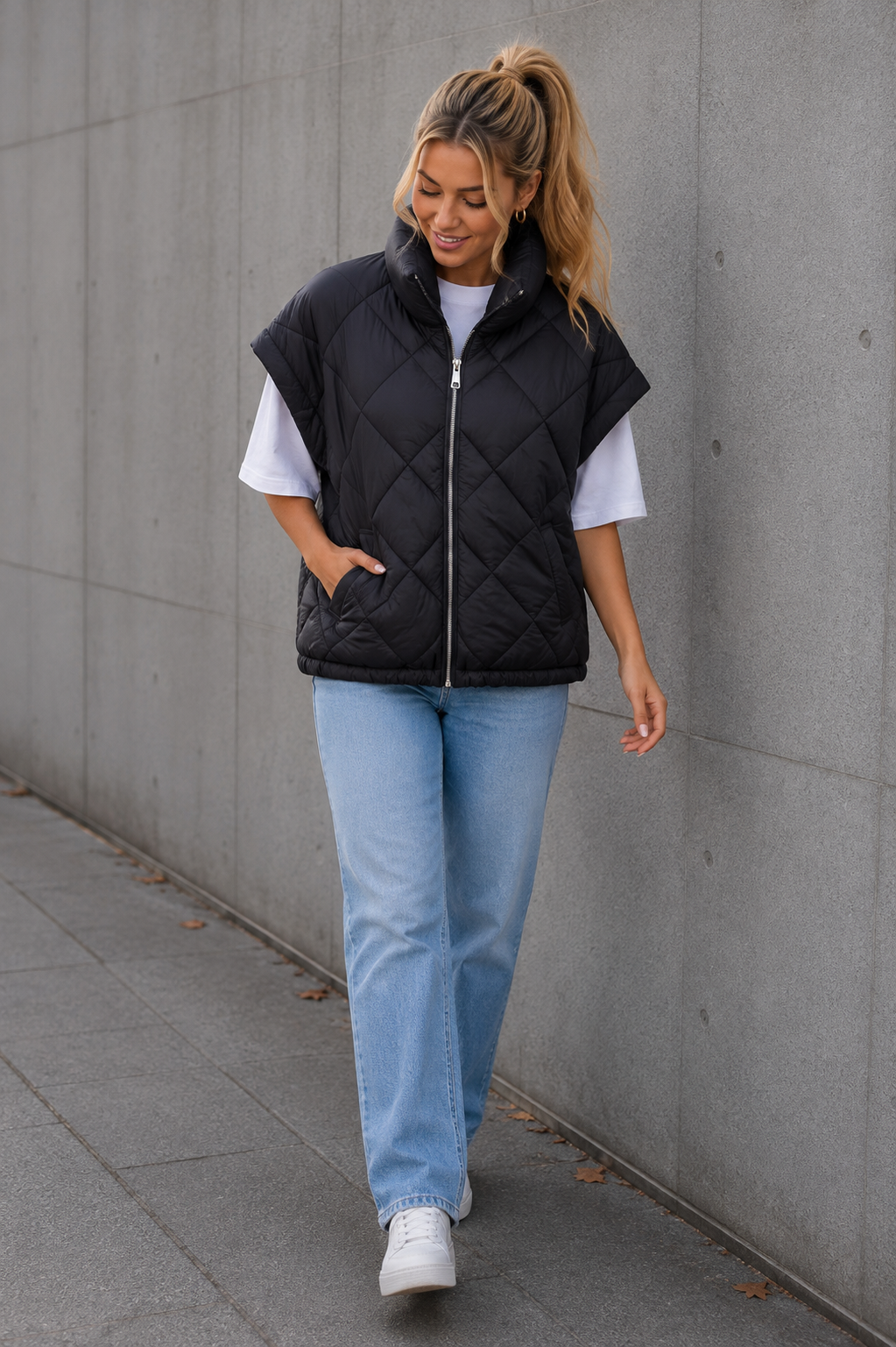 BODYWARMER 'MOUW' | ZWART
