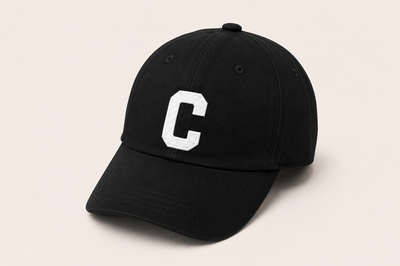 BASEBALLPET 'C' | ZWART