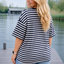 PS TOP ‘GLITTERS STREPEN' | NAVY