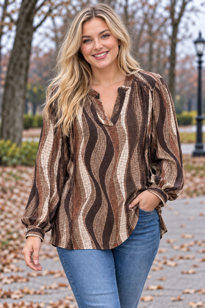 PS BLOUSE 'AUTUMN' | BRUIN