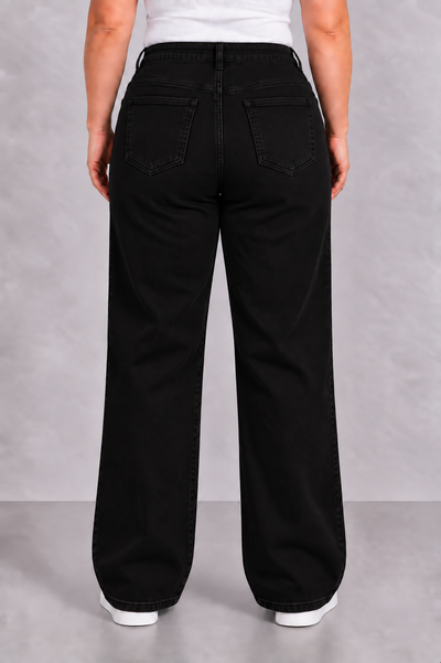 GOODIES 'WIDE LEG' | ZWART (DJ2498-1)