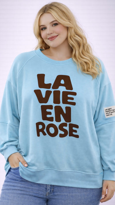 PS TRUI 'LA VIE EN ROSE' | BLAUW