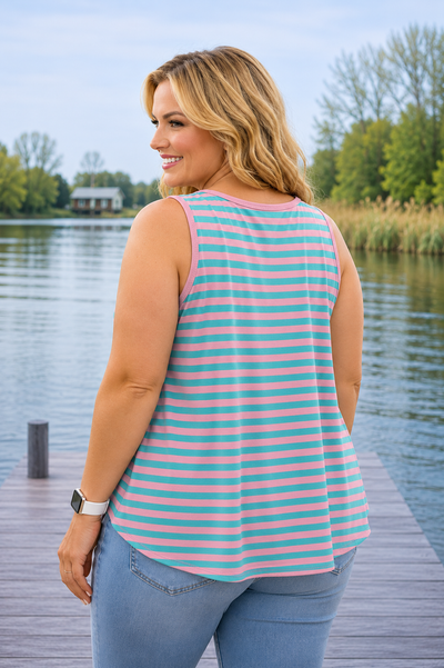 PS HEMD 'STREPEN' | TURQUOISE