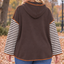 PS HOODIE 'STREPEN' | BRUIN