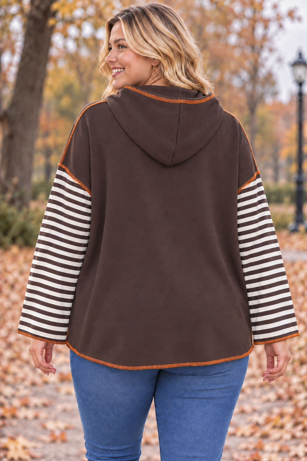 PS HOODIE 'STREPEN' | BRUIN