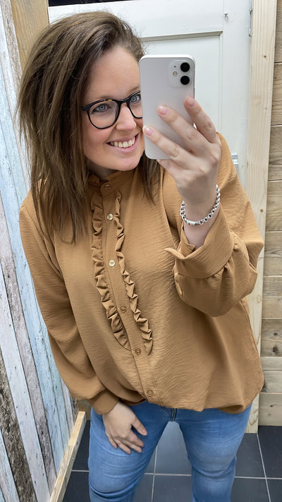 PS BLOUSE ‘ROEZELS’ | CAMEL