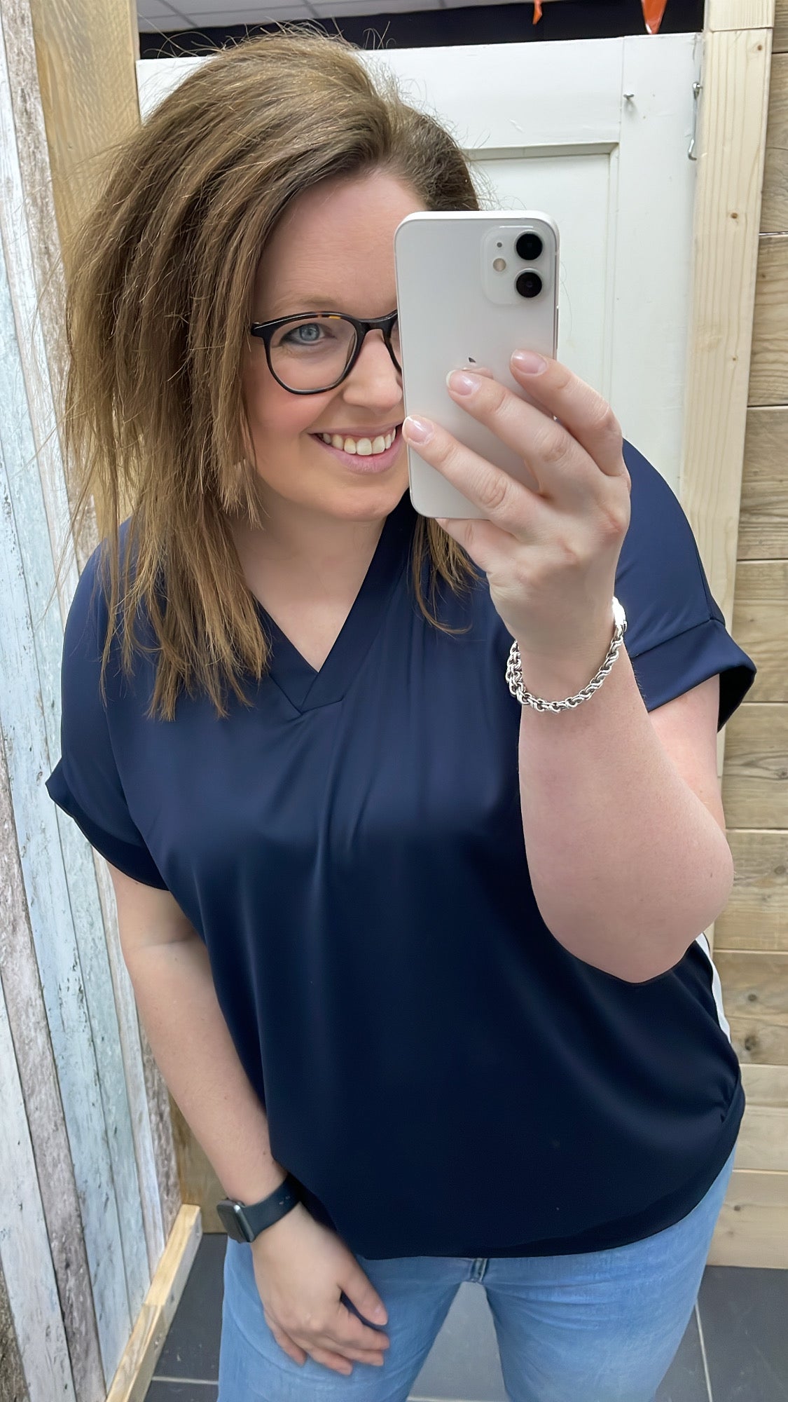PS TOP 'BIES ZIJKANT' | NAVY