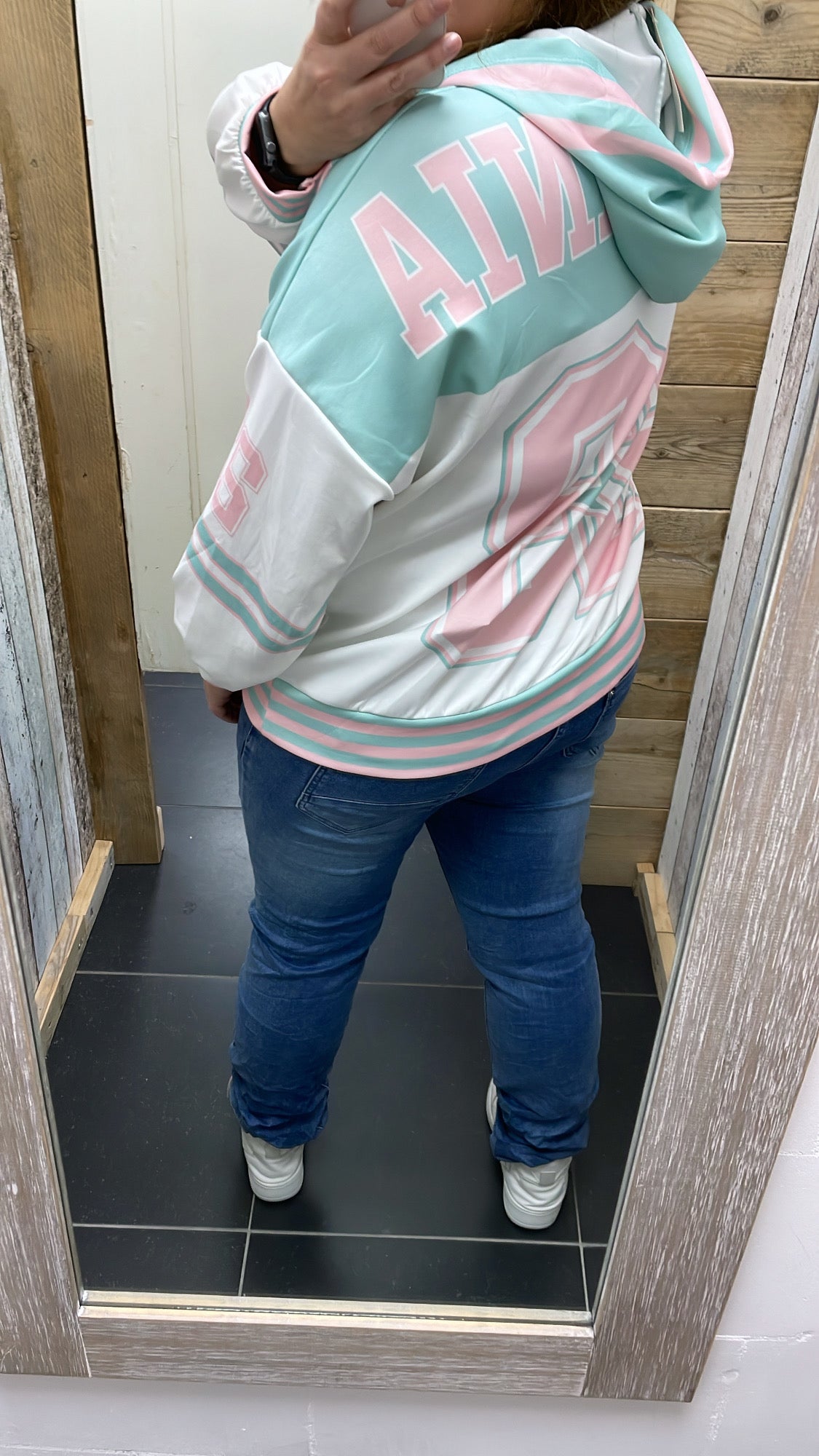 PS HOODIE 'BASEBALL' | MINTGROEN