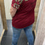 PS T-SHIRT ‘LA’ | BORDEAUX