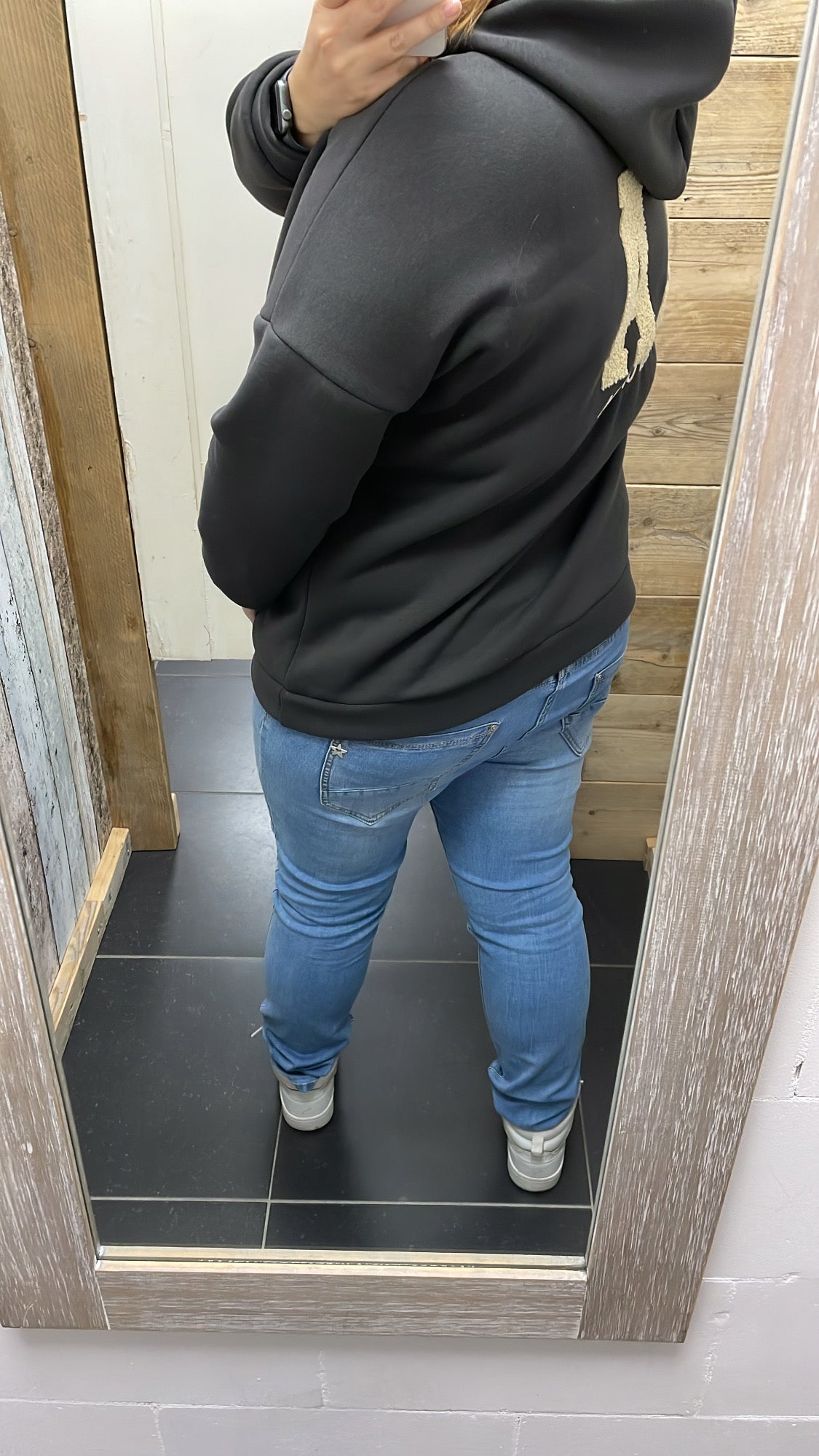 PS HOODIE 'LA' | DONKERGRIJS