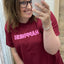 PS T-SHIRT ‘HAPPINESS' | BORDEAUX