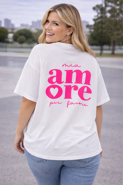 PS T-SHIRT ‘AMOR' | WIT