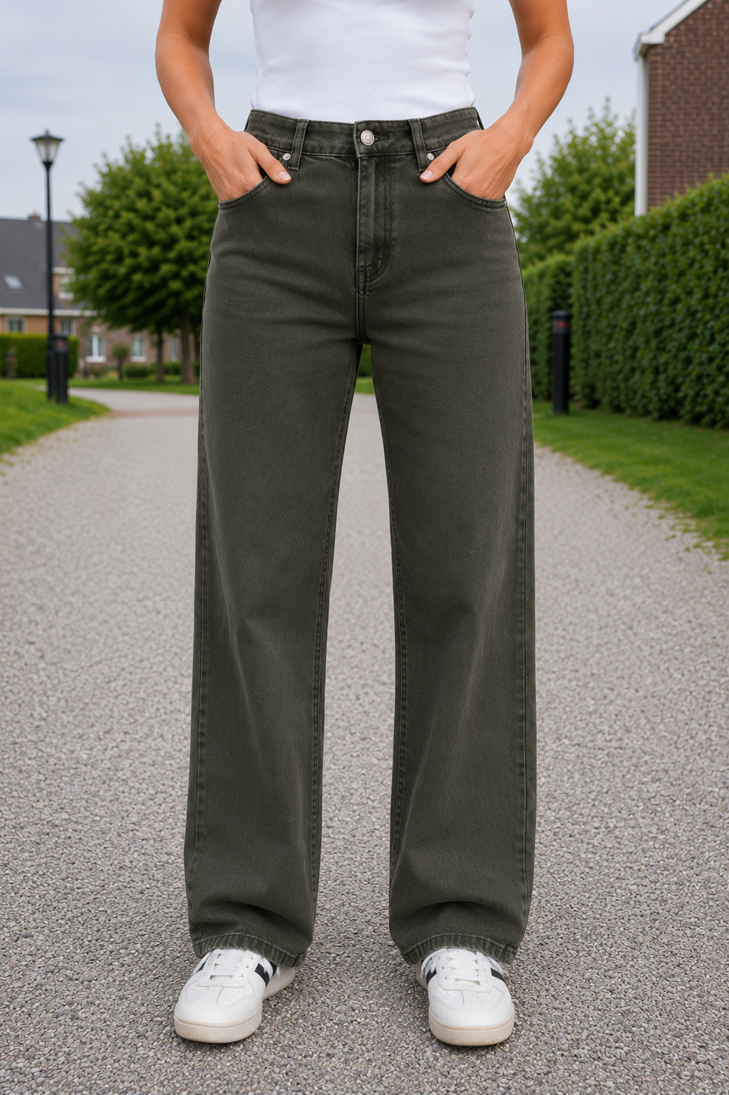GOODIES 'WIDE LEG' | ARMY (DJ2497-13)