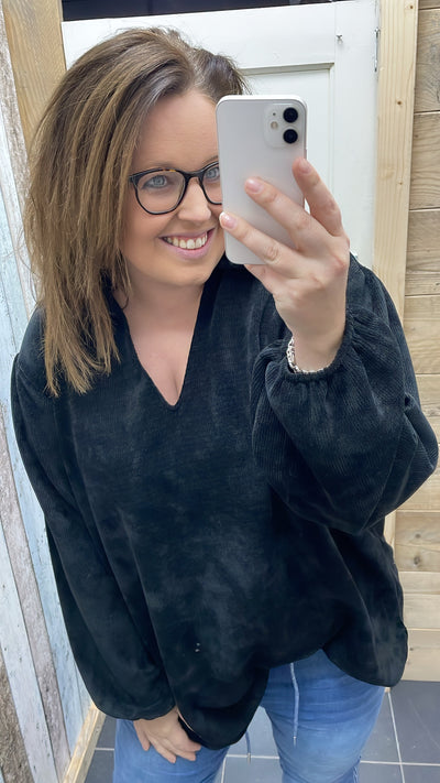 PS TRUI 'V-HALS' | ZWART