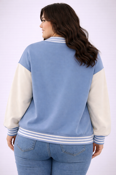 PS BASEBALL JACKET | LICHTBLAUW