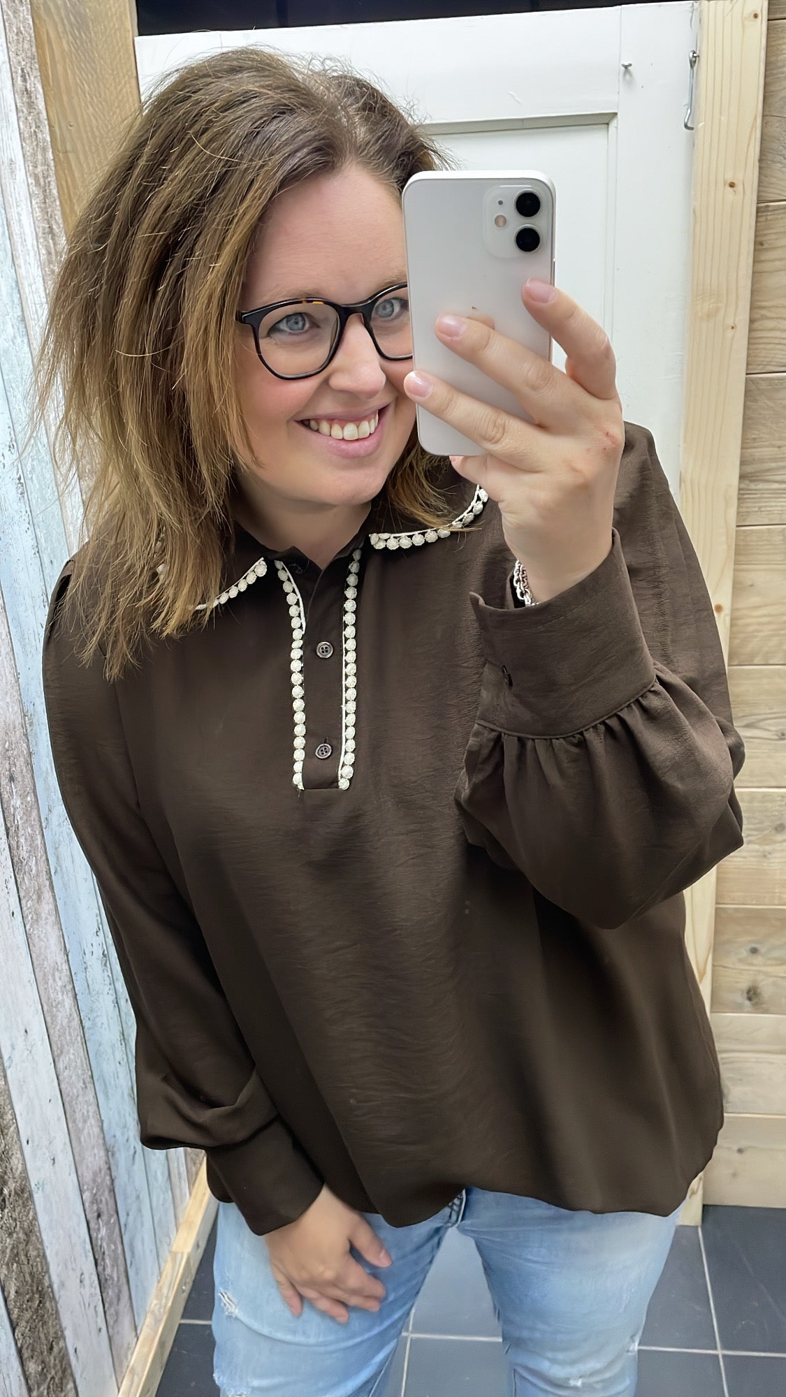 PS BLOUSE ‘VALERIE’ | BRUIN