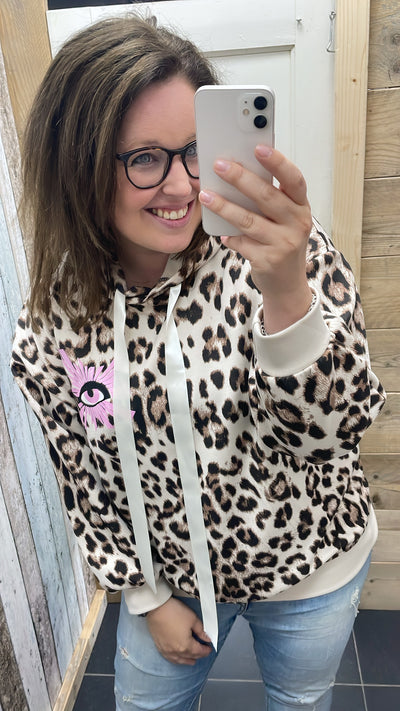 SWEATER 'OOG' | BRUIN (PANTER)