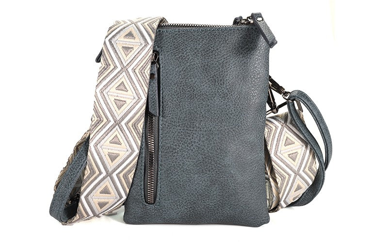 KLEINE TAS 'TYLER' | JEANSBLAUW