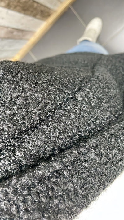 GILET 'BOUCLE' | ZWART