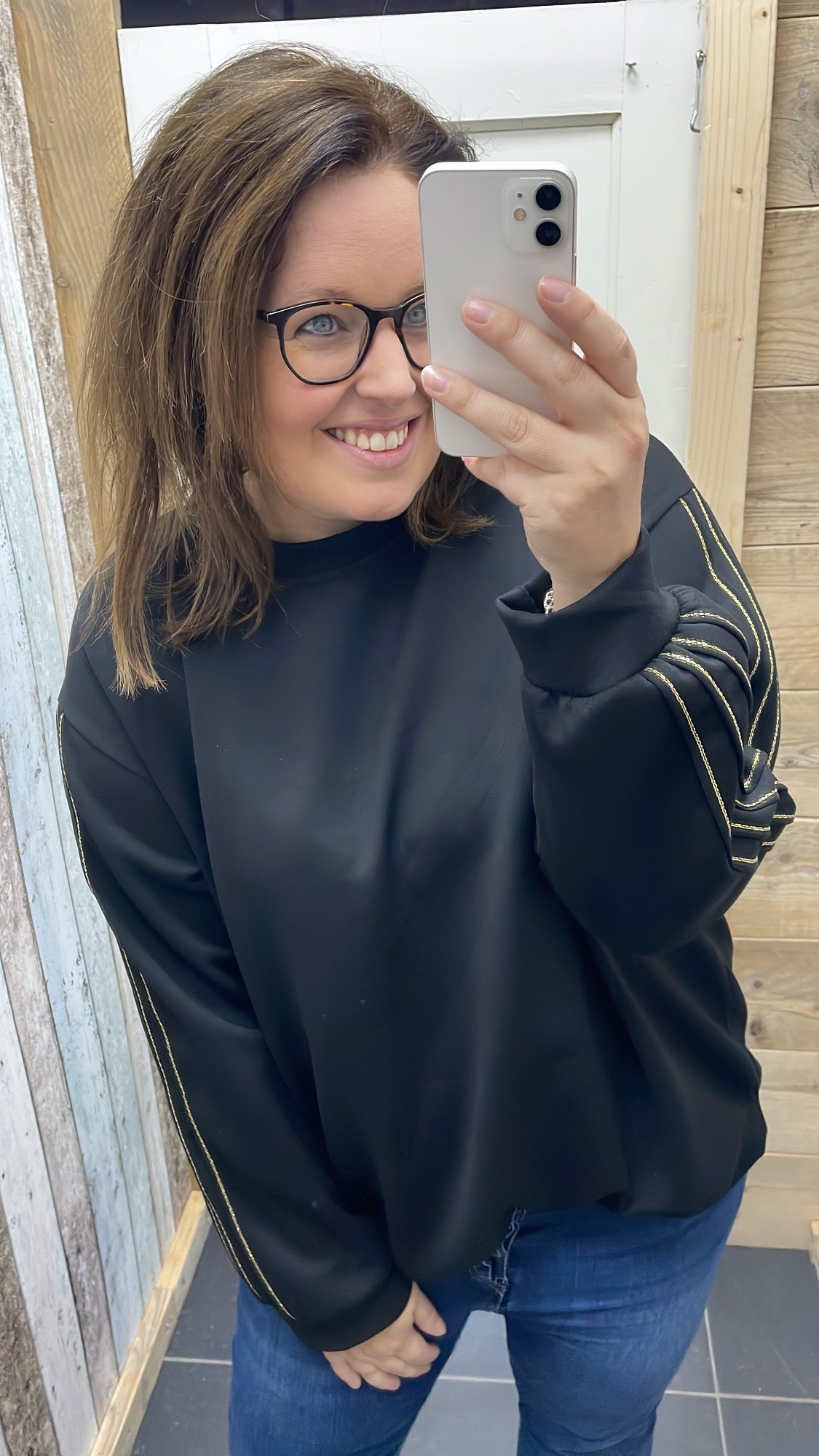 PS TRUI 'LUREX' | ZWART