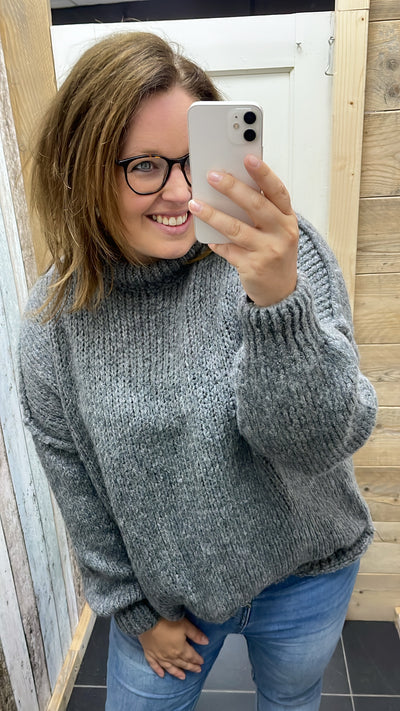 PS TRUI ‘GEBREID’ | DONKERGRIJS