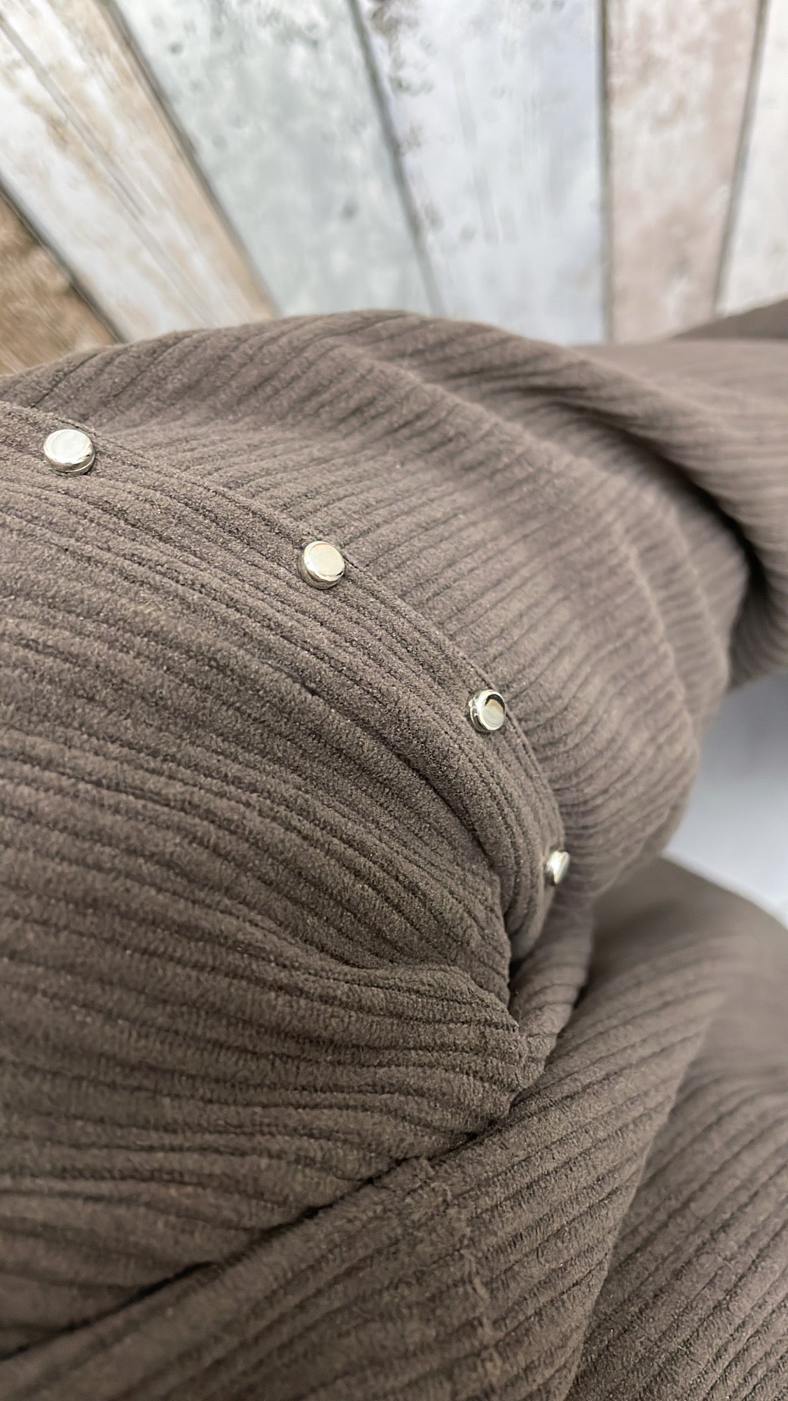 PS BLOUSE ‘RIBBEL’ | DONKERBRUIN