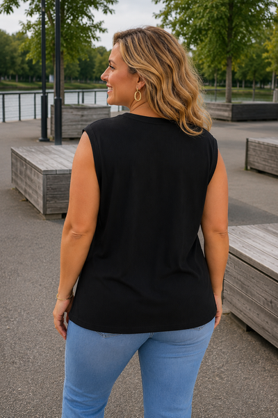 PS HEMD 'GLITTERS’ | ZWART