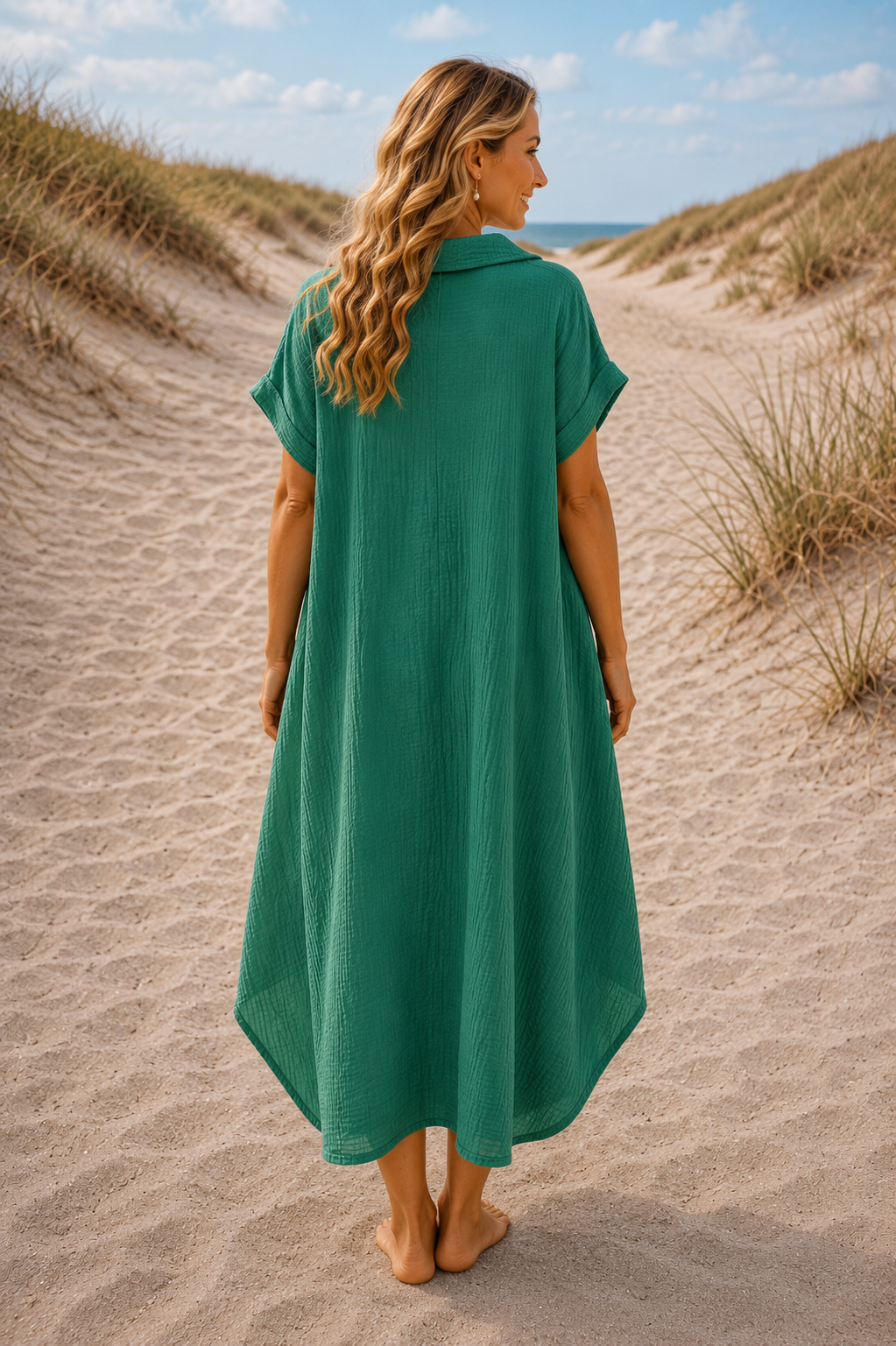PS TUNIEK 'KATOEN' | GUCCI GROEN