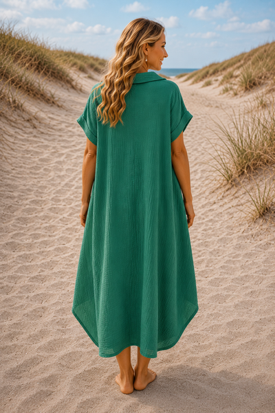 TUNIEK 'KATOEN' | EMERALD GREEN