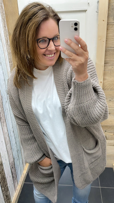 PS VEST ‘KORT’ | TAUPE