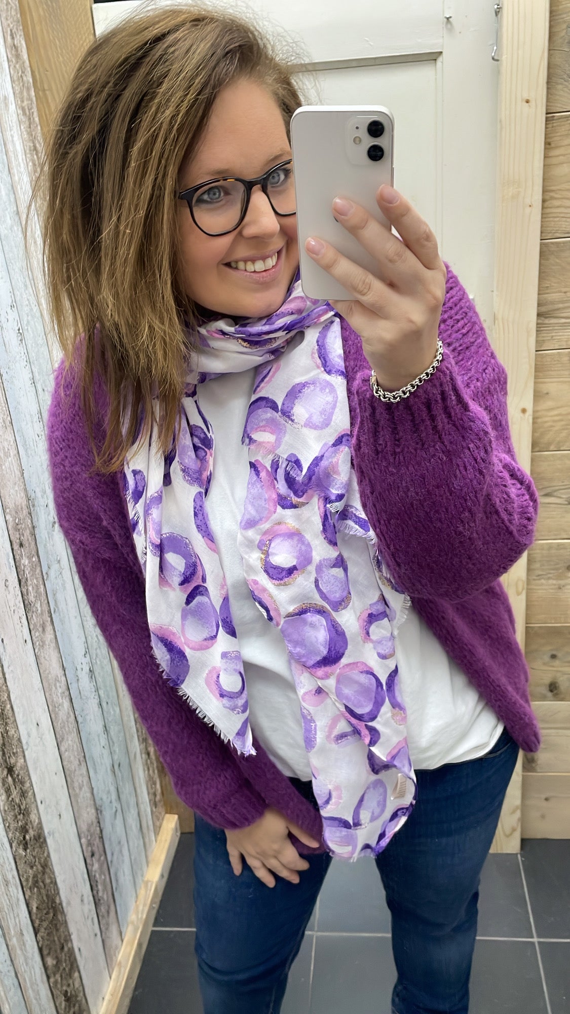 VEST ‘SOFIE’ | AUBERGINE