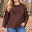PS TOP 'AUTUMN STREPEN' | BORDEAUX