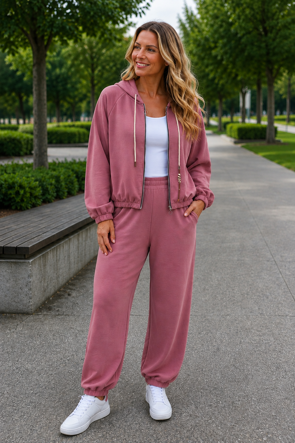 PS JOGGINGPAK 'KOORDJE' | ROZE