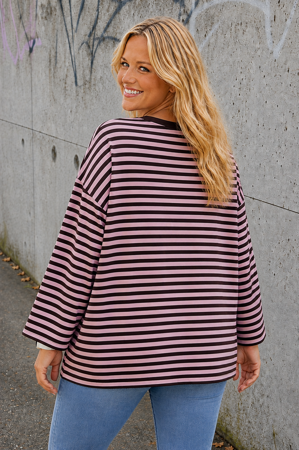 PS LONGSLEEVE 'STREPEN' | ROZE
