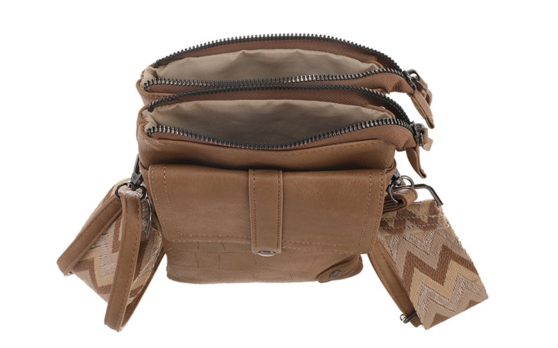 KLEINE TAS 'TYLER' | LICHT CAMEL