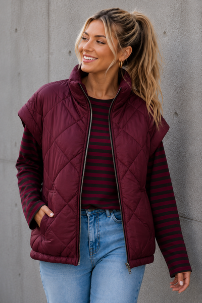 BODYWARMER 'MOUW' | BORDEAUX