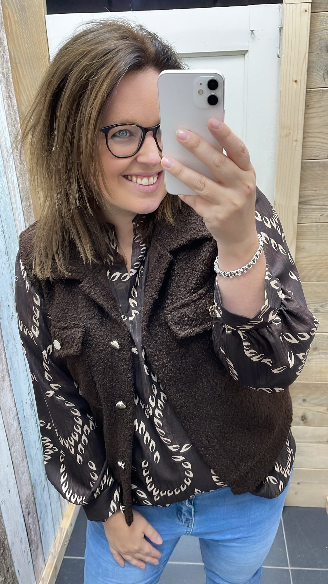 BLOUSE 'GREET' | DONKERBRUIN